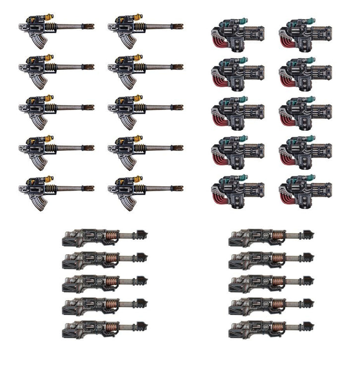 Warhammer: The Horus Heresy - Legiones Astartes - Heavy Weapons Upgrade Set: Volkite Culverins, Lascannons and Autocannons