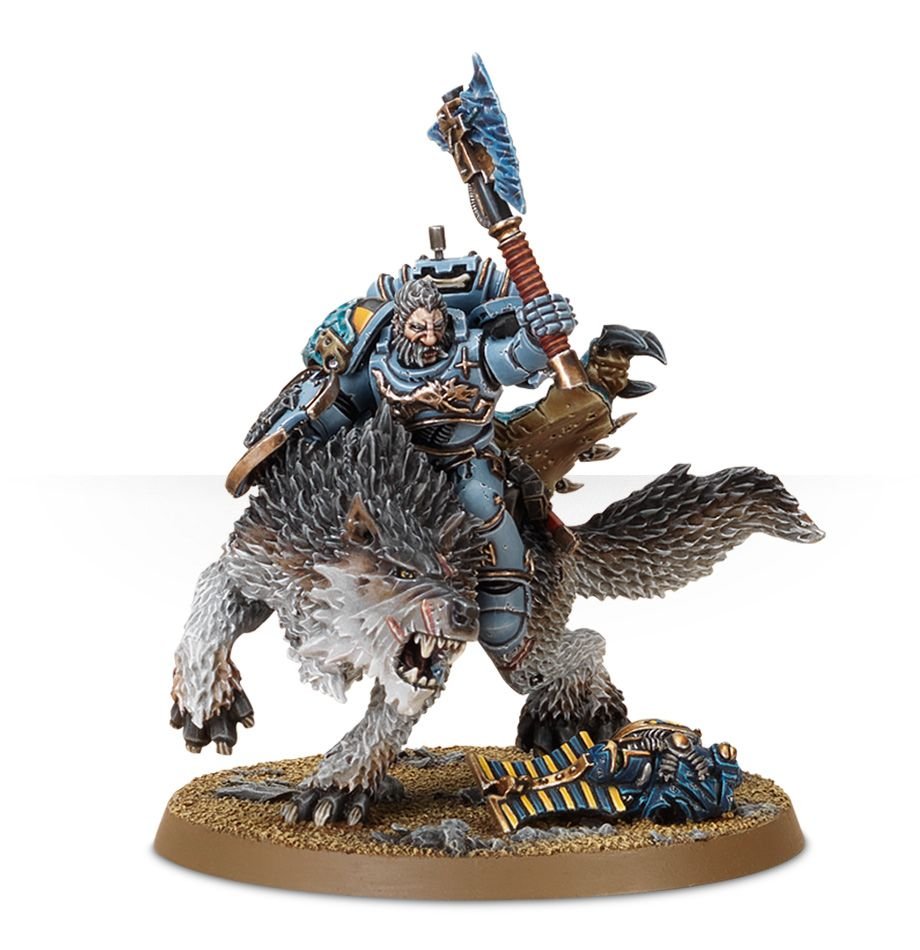 Warhammer: 40K - Space Wolves - Wolf Lord on Thunderwolf