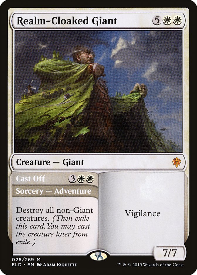 Realm-Cloaked Giant // Cast Off - Foil