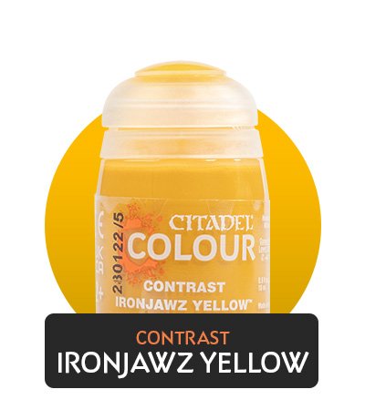 Warhammer Colour - Contrast - Ironjawz Yellow