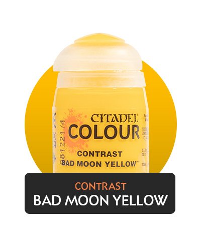 Warhammer Colour - Contrast - Bad Moon Yellow
