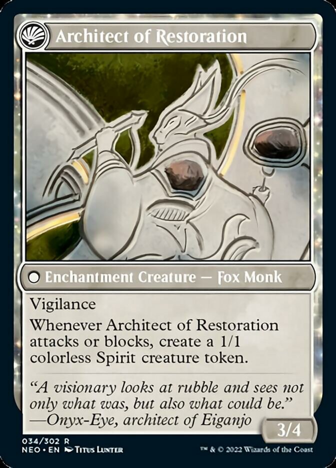 The Restoration of Eiganjo // Architect of Restoration - Foil