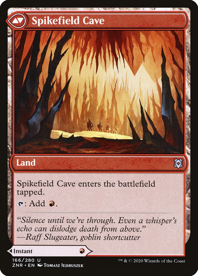 Spikefield Hazard // Spikefield Cave - Foil