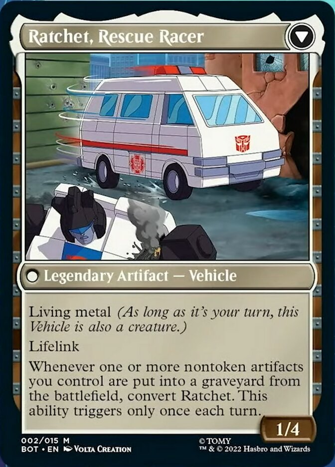 Ratchet, Field Medic // Ratchet, Rescue Racer