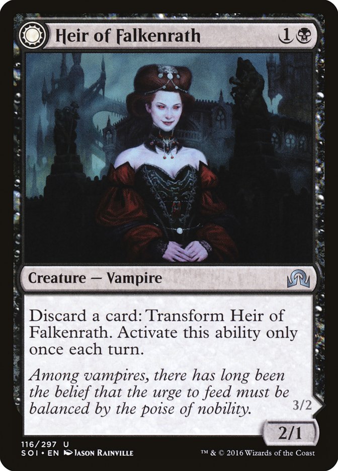 Heir of Falkenrath // Heir to the Night - Foil
