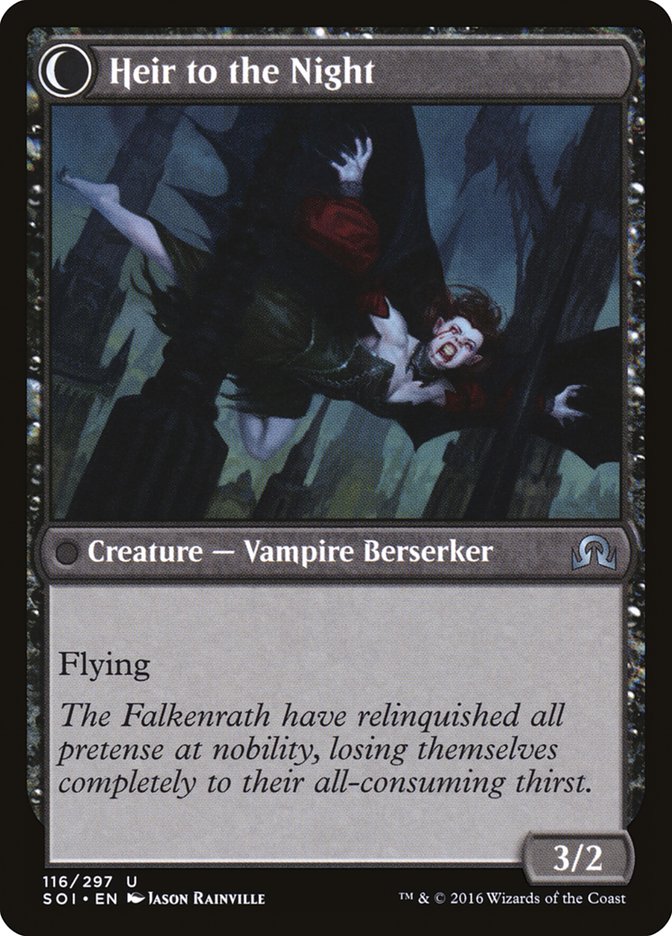 Heir of Falkenrath // Heir to the Night - Foil