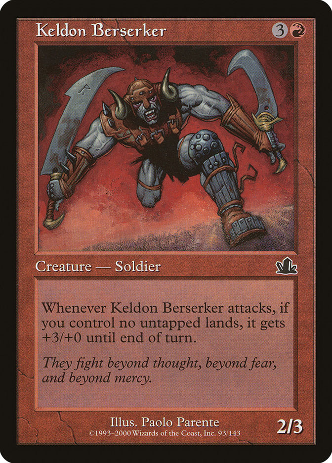Keldon Berserker - Foil