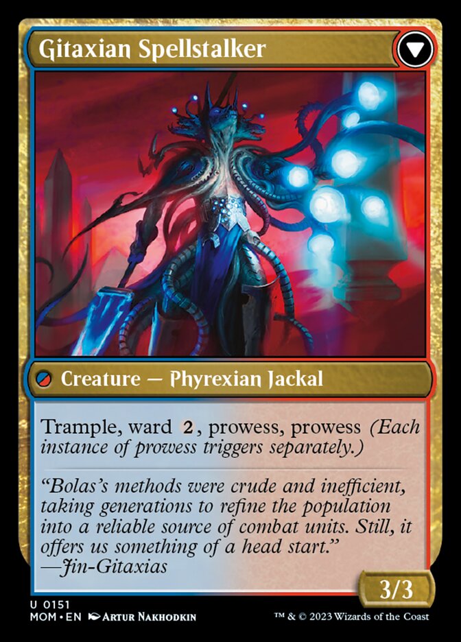 Khenra Spellspear // Gitaxian Spellstalker - Foil