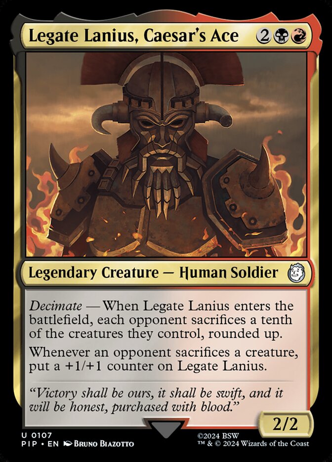 Legate Lanius, Caesar&