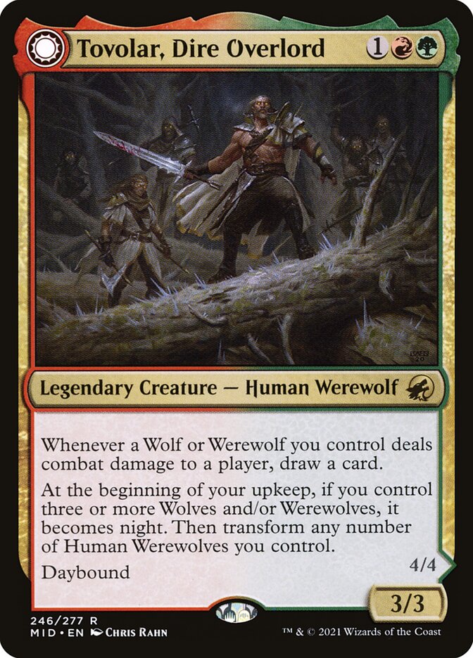 Tovolar, Dire Overlord // Tovolar, the Midnight Scourge - Foil