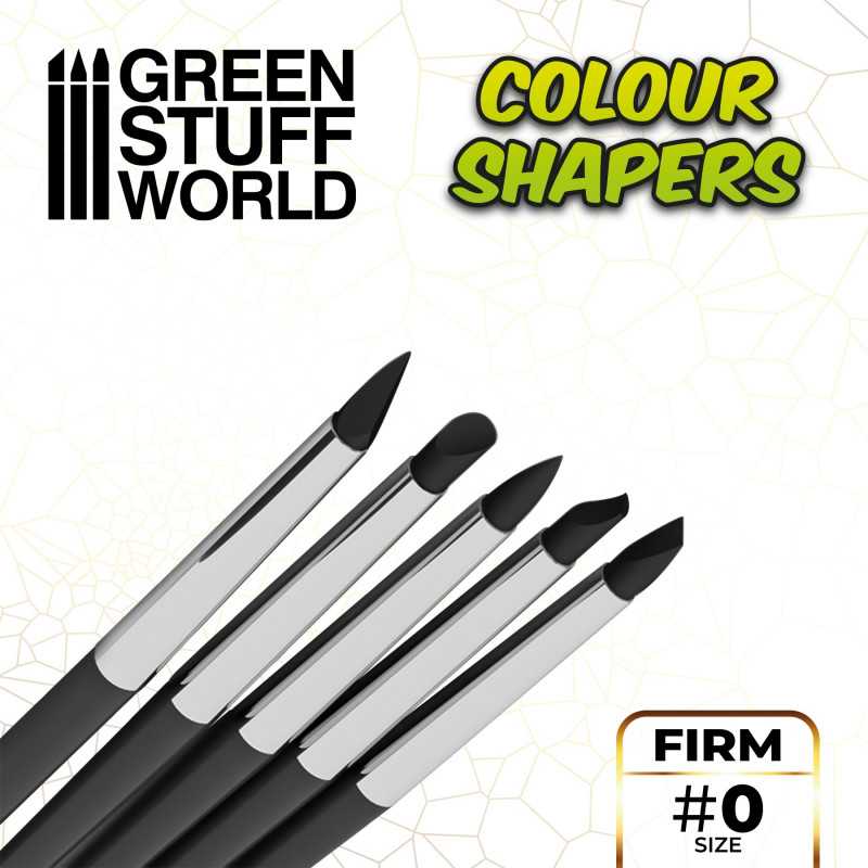Green Stuff World - Silicone Brushes - Black Firm - Size 0